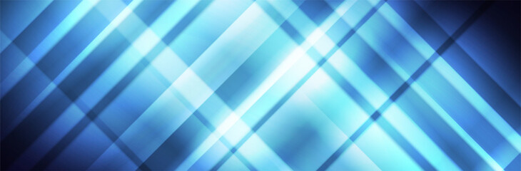 Abstract Blue background. Futuristic light backdrop. Vector illustration