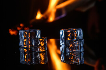 fire and ice on a dark background4