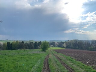 landscape with a road