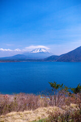 mountain and lake - Mount Fuji in Japan 
