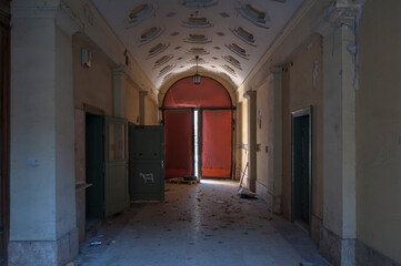 Abandoned postal bank in Budapest 