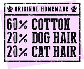 Funny type graphic design for cat and dog lovers