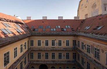 Abandoned postal bank in Budapest 
