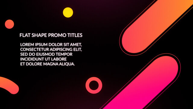 Flat Shape Promo Titles