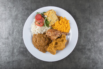 Caruru typical Brazilian food from Bahia with top view