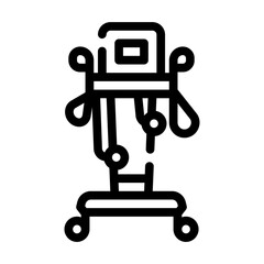 physiotherapy complex line icon vector illustration flat