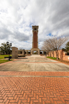 Moulton Tower on the campus of the University of South Alabama in Mobile, AL