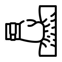 workout box ecercise line icon vector illustration