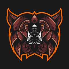 Bear head illustration