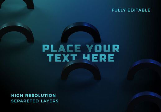 Turquoise Semirings on Solid Surface Mockup