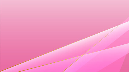 Modern pink background with gold lines
