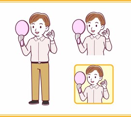 Young office worker man