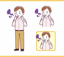 Young office worker man