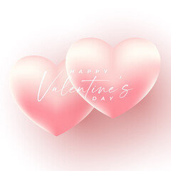 Valentines Day Background design with realistic style . vector illustration