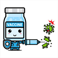 cute vaccine vector design against virus by injection