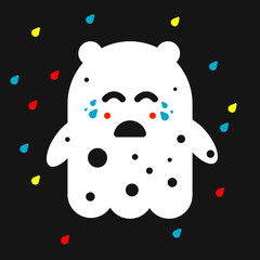 Cry ghost cute character