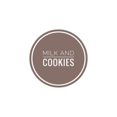 ''Milk and cookies'' Lettering