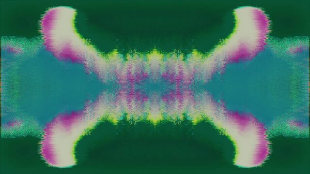 Premium polychrome texture. Damaged TV effect, Computer generated animation. 