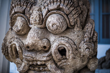 Stone guardian face  1