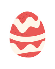 Happy easter red egg vector design