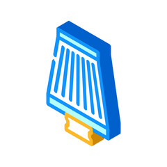 filter air cleaner accessory isometric icon vector illustration