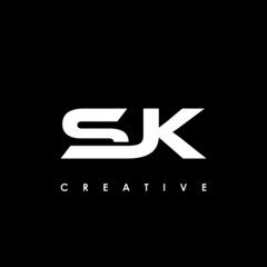 SJK Letter Initial Logo Design Template Vector Illustration