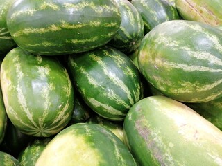 Grupo de Sandías frescas
