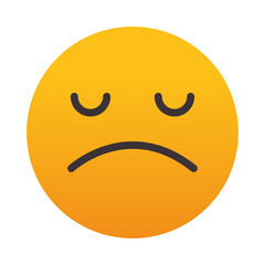 emoji Frowning Face icon, colorful design