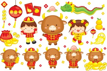 Fototapeta premium Chinese new year background 