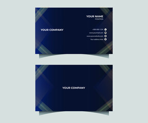 Naklejka premium Attractive Modern Double Sided Business Card Design