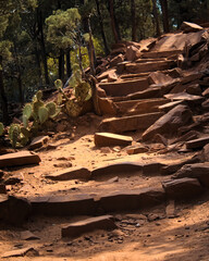 Natural Staircase on the Devil's Bridge Hike in Arizona.