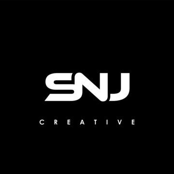SNJ Letter Initial Logo Design Template Vector Illustration