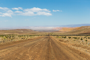 Fototapeta na wymiar Road in the atacama desert