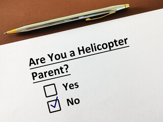 Questionnaire about parenting