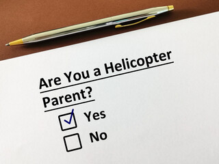 Questionnaire about parenting