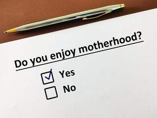 Questionnaire about parenting