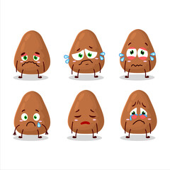 Mamey cartoon in character with sad expression