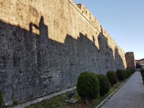 ioannina city buildings road walking around in the city