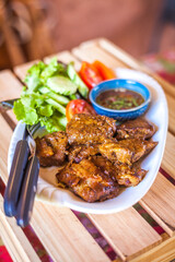 
Pork Roast with Roasted Vegetables on a Platter