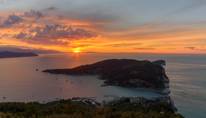 Palmaria, isola Palmaria, Tino e Tinetto al tramonto 