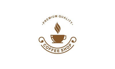 Coffee logo - vector illustration, emblem set design on white background