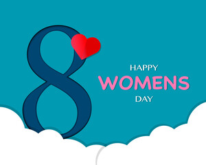 Happy Women's Day Simple Background