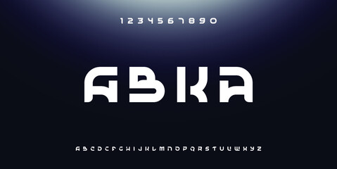 Sport Modern Italic Alphabet Font. Typography urban style fonts for technology, digital, movie logo design. vector illustration