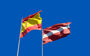 Flags of Spain and Spain.