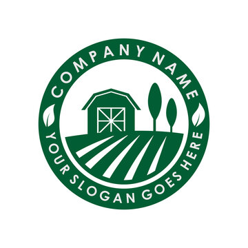 home farm vector , agriculture logo