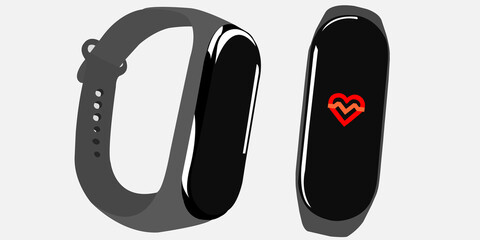 sport wristband heartbeat fitness tracker