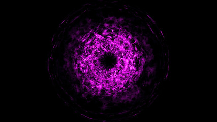 Colorful abstract of shock wave glowing blazing light burning texture element on black background for design content