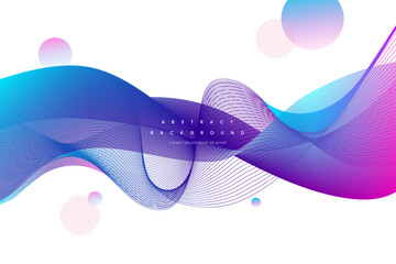 modern wave shaped abstract background