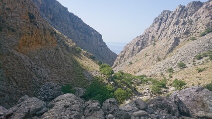 crete kallikrátis canyon hiking