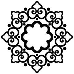 vector vintage floral design elements on gradient background